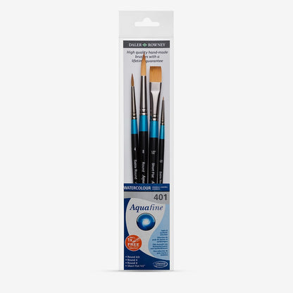 Daler-Rowney : Aquafine Watercolour Brush : Wallet Set : 401