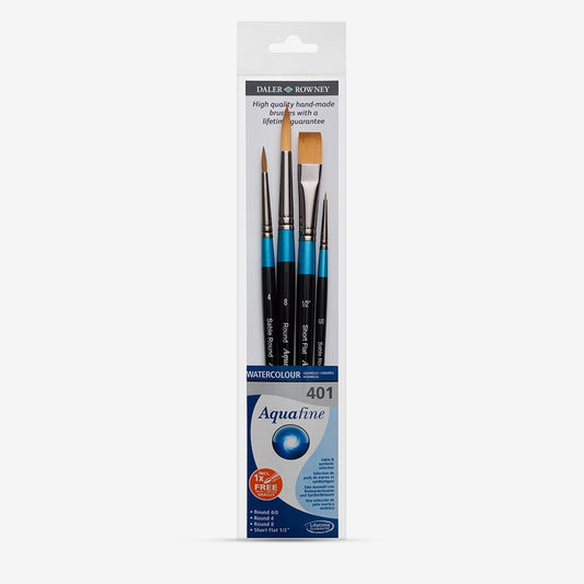 Daler-Rowney : Aquafine Watercolour Brush : Wallet Set : 401