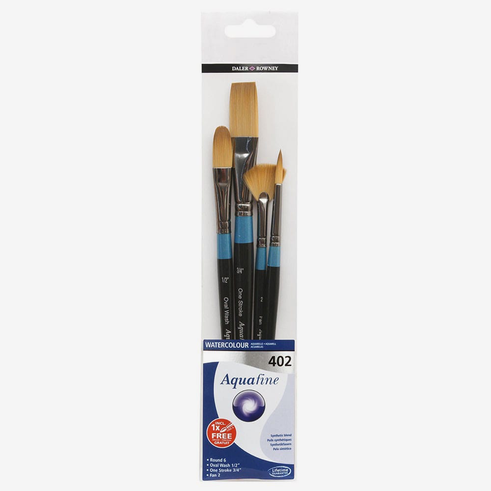 Daler-Rowney : Aquafine Watercolour Brush : Wallet Set : 402