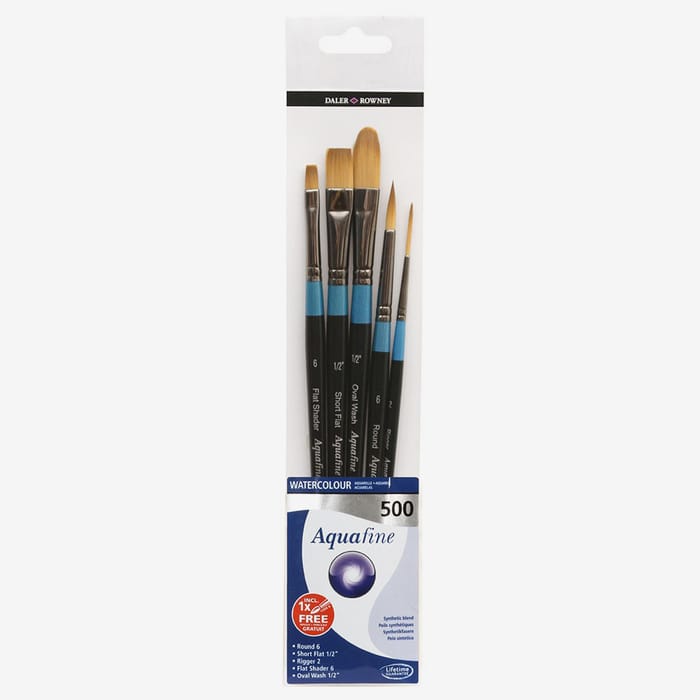 Daler-Rowney : Aquafine Watercolour Brush : Wallet Set : 500