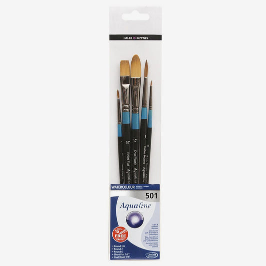 Daler-Rowney : Aquafine Watercolour Brush : Wallet Set : 501