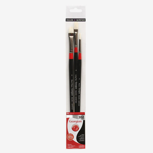 Daler-Rowney : Georgian Oil Brush : Wallet Set : 302