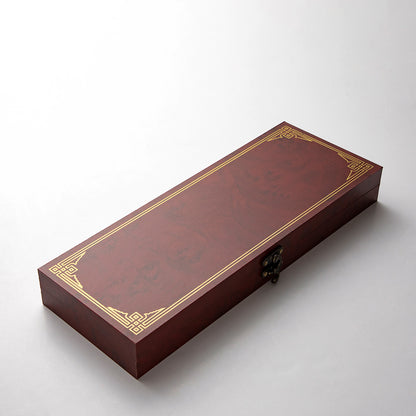 Studio Essentials : Chinese Brush Gift Set : 5 Mixed Hair Brushes : Wooden Box