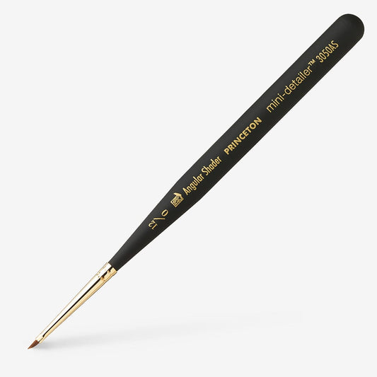 Princeton : Miniature Synthetic Sable Brush : Size 12/0 Angle Shader : 3050