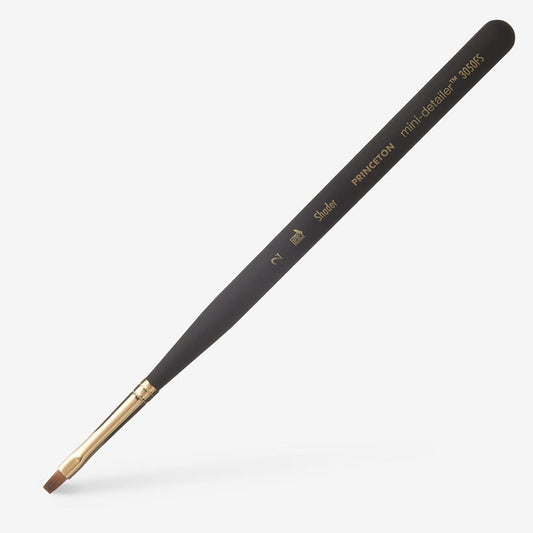 Princeton : Miniature Synthetic Sable Brush : Size 2 Flat Shader : 3050