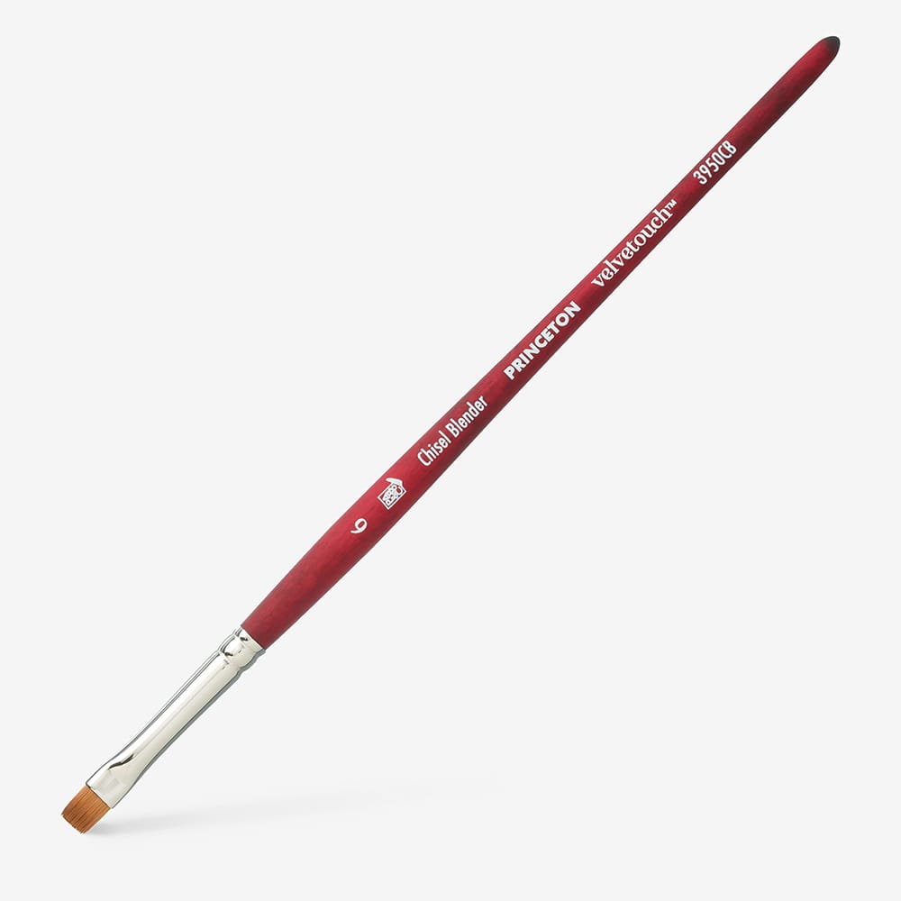 Princeton : Velvetouch : Series 3950 : Short Handle : Chisel Blender