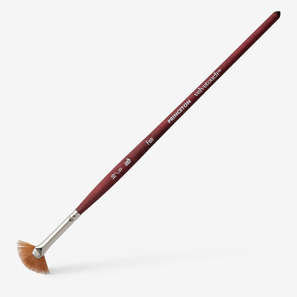 Princeton : Velvetouch : Series 3950 : Short Handle : Fan : Size 10/0