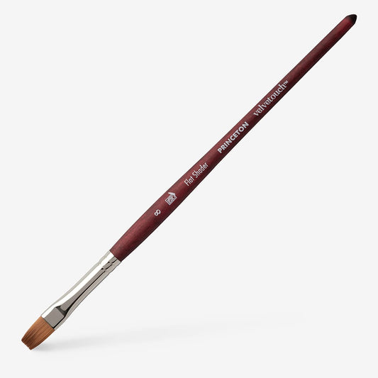 Princeton : Velvetouch : Series 3950 : Short Handle : Flat Shader