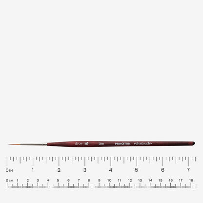 Princeton : Velvetouch : Series 3950 : Short Handle : Liner : Size 10/0