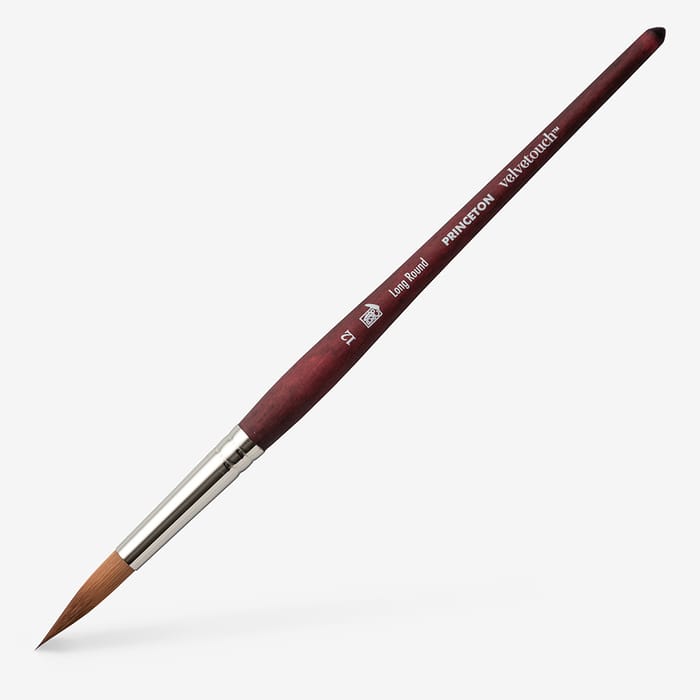 Princeton : Velvetouch : Series 3950 : Short Handle : Long Round