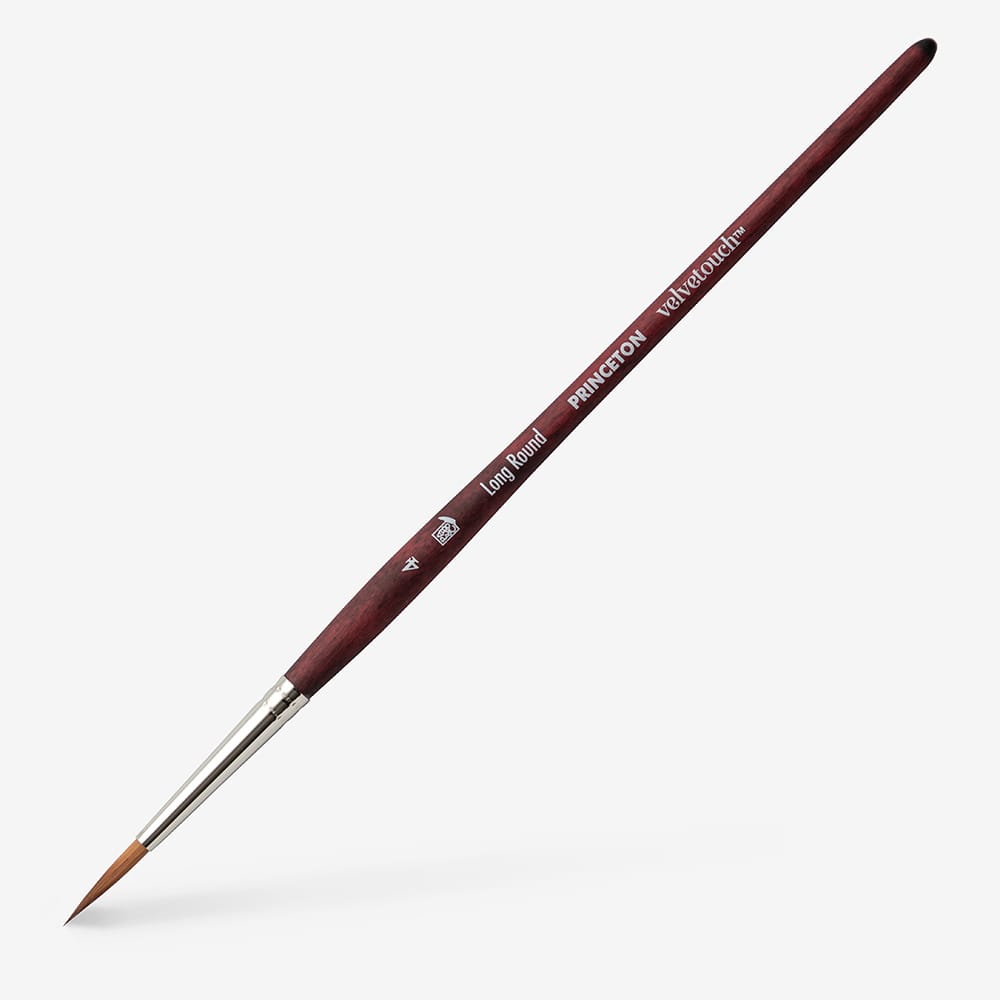 Princeton : Velvetouch : Series 3950 : Short Handle : Long Round