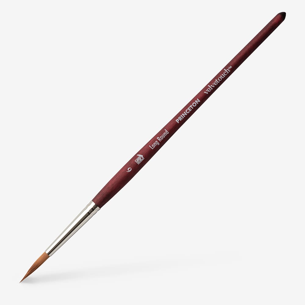 Princeton : Velvetouch : Series 3950 : Short Handle : Long Round