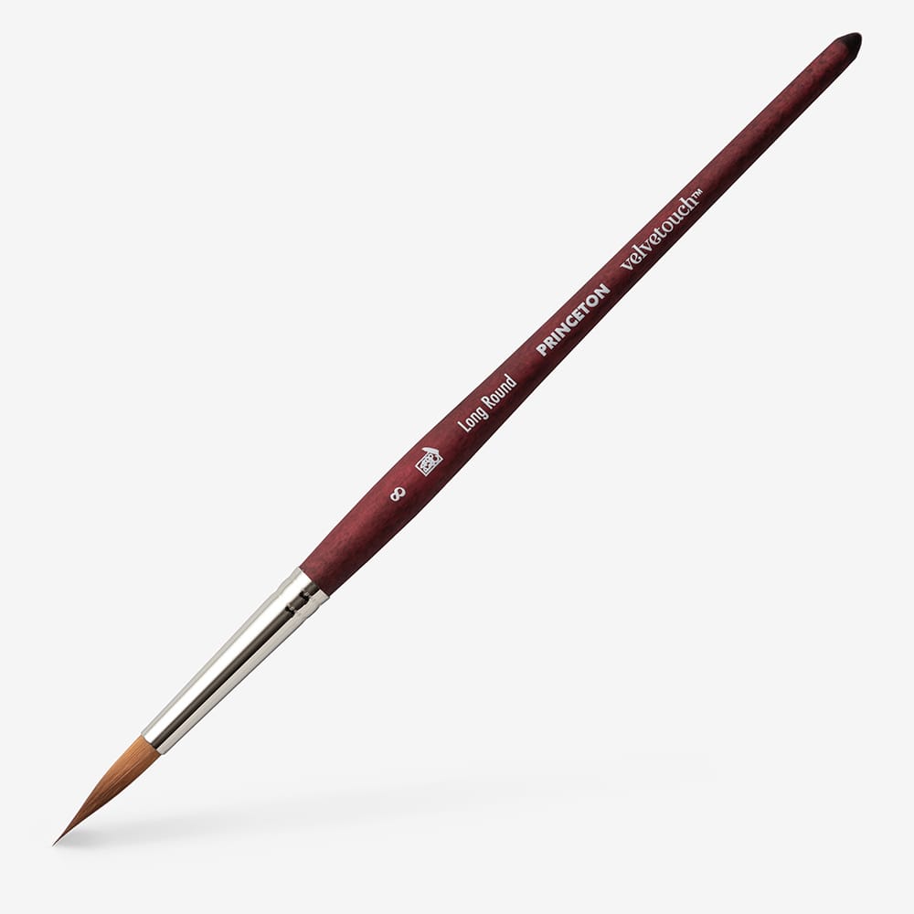 Princeton : Velvetouch : Series 3950 : Short Handle : Long Round
