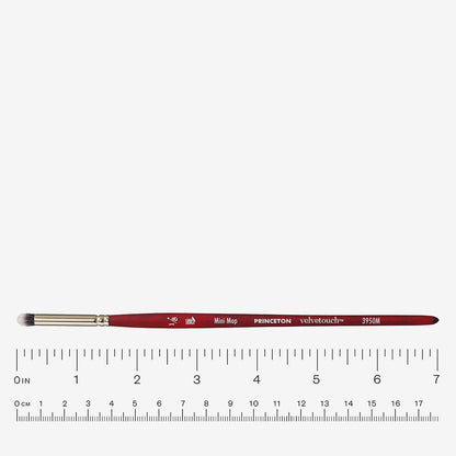 Princeton : Velvetouch : Series 3950 : Short Handle : Mini Mop : Size 1/8in
