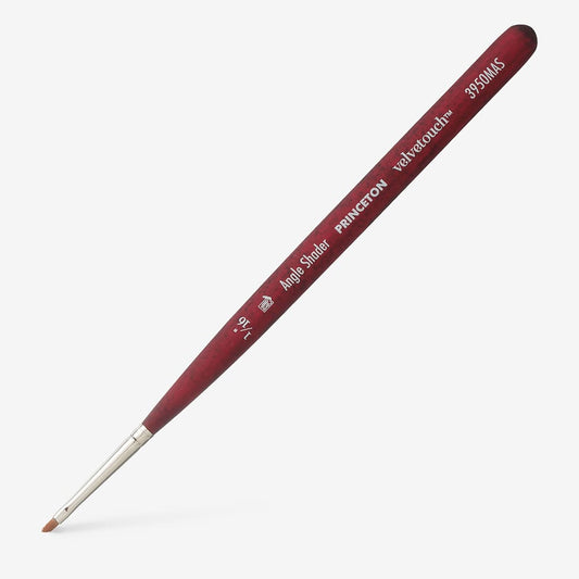 Princeton : Velvetouch : Series 3950 : Short Handle : Angle Shader