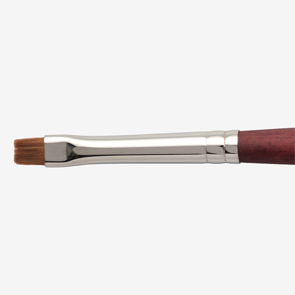 Princeton : Velvetouch : Series 3950 : Short Handle : Mini Chisel Blender : Size 0