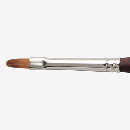 Princeton : Velvetouch : Series 3950 : Short Handle : Mini Filbert : Size 0