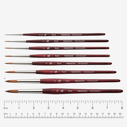 Princeton : Velvetouch : Series 3950 : Short Handle : Round