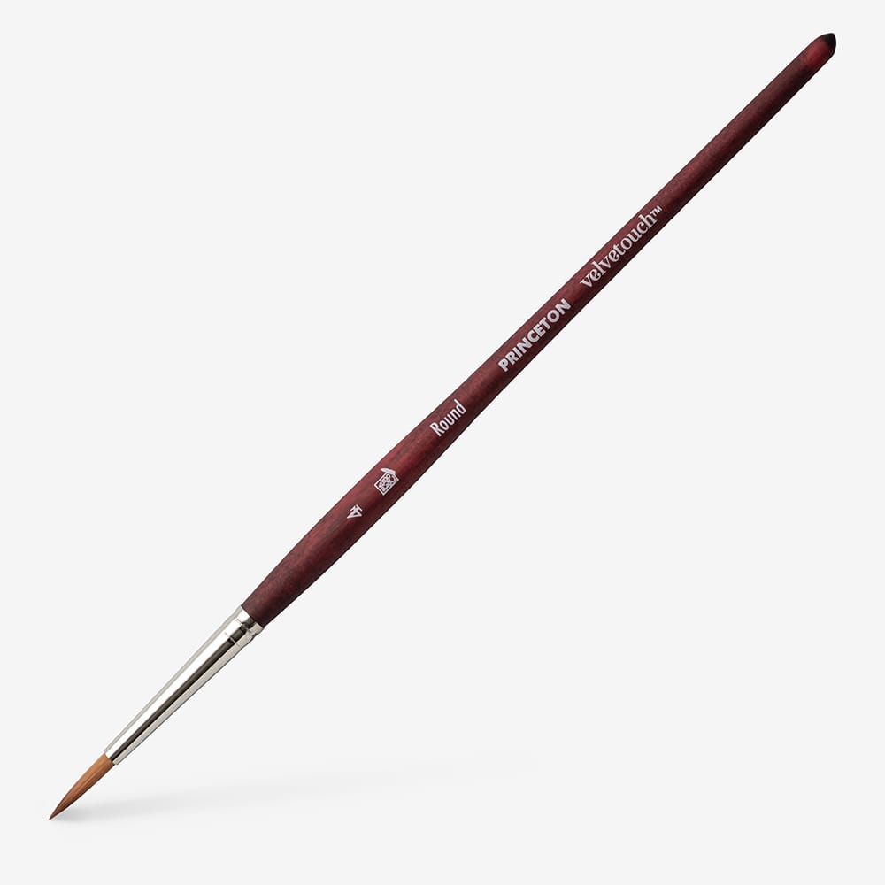 Princeton : Velvetouch : Series 3950 : Short Handle : Round