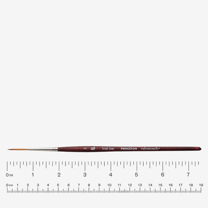 Princeton : Velvetouch : Series 3950 : Short Handle : Script Liner : Size 2