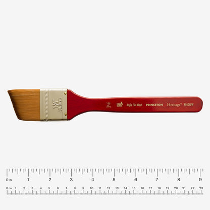 Princeton : Heritage : Synthetic Sable : Series 4050 : 1 1/2 inch : Angle Flat Wash