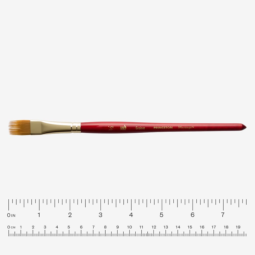 Princeton : Heritage : Synthetic Sable : Series 4050 : Size 1/2 inch : Grainer