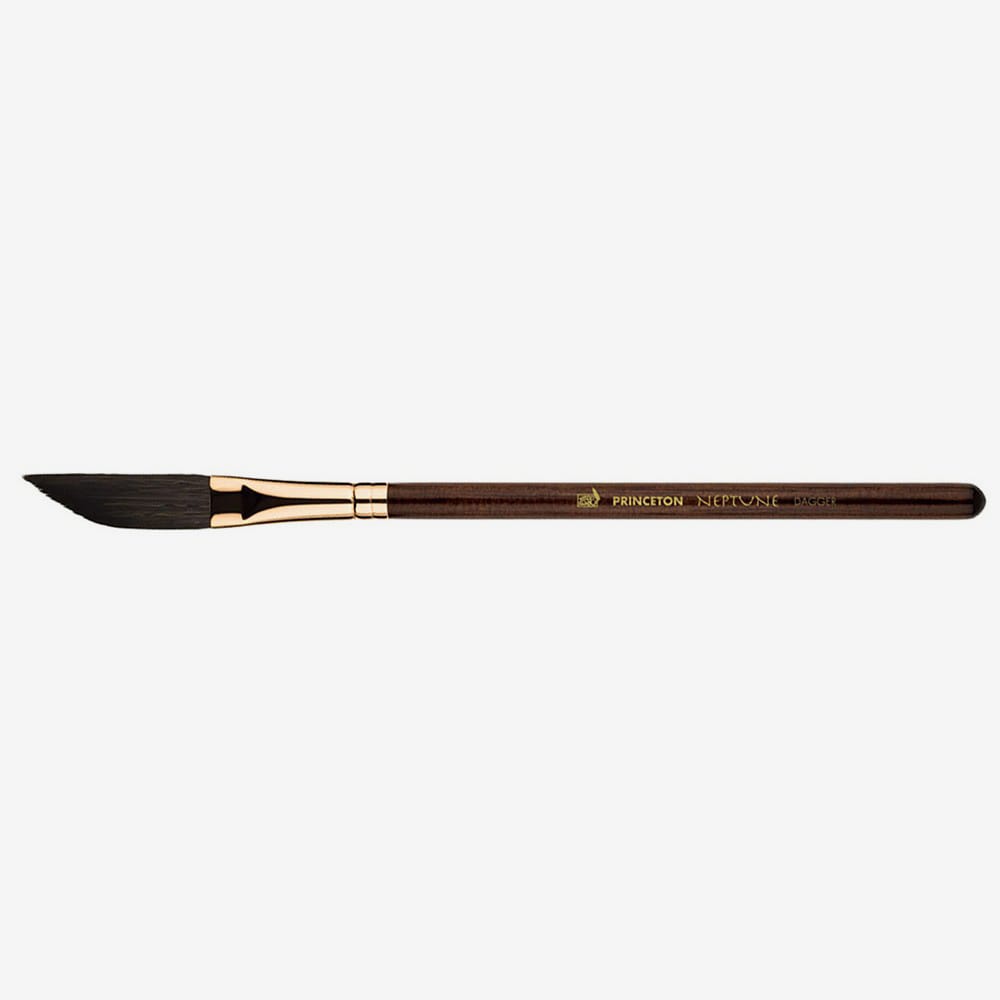 Princeton : Neptune : Synthetic Squirrel : Watercolour Brush : Series 4750 : Short Handle : Dagger