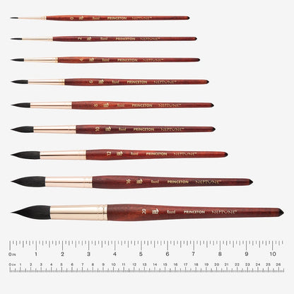 Princeton : Neptune : Synthetic Squirrel : Watercolour Brush : Series 4750 : Short Handle : Round
