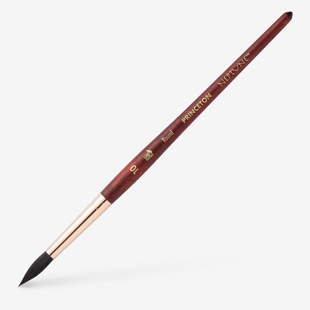 Princeton : Neptune : Synthetic Squirrel : Watercolour Brush : Series 4750 : Short Handle : Round