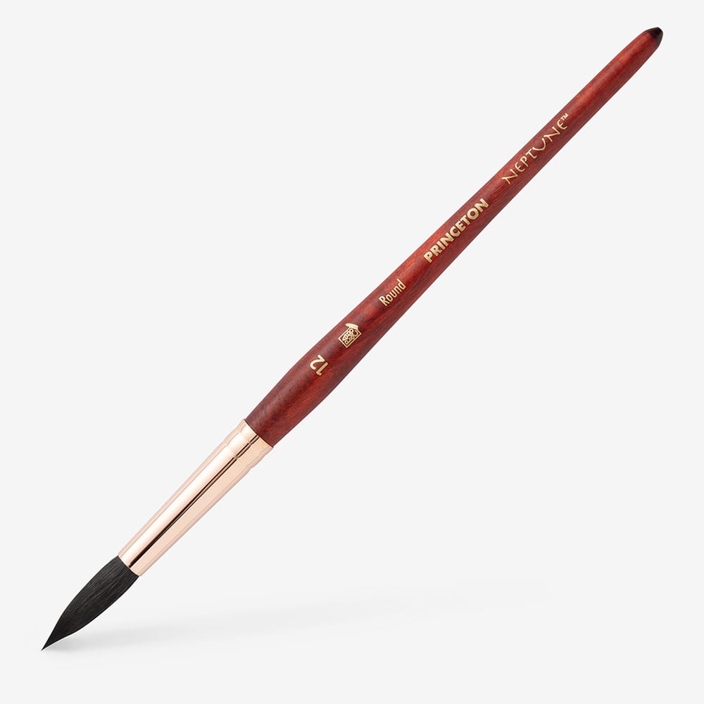 Princeton : Neptune : Synthetic Squirrel : Watercolour Brush : Series 4750 : Short Handle : Round