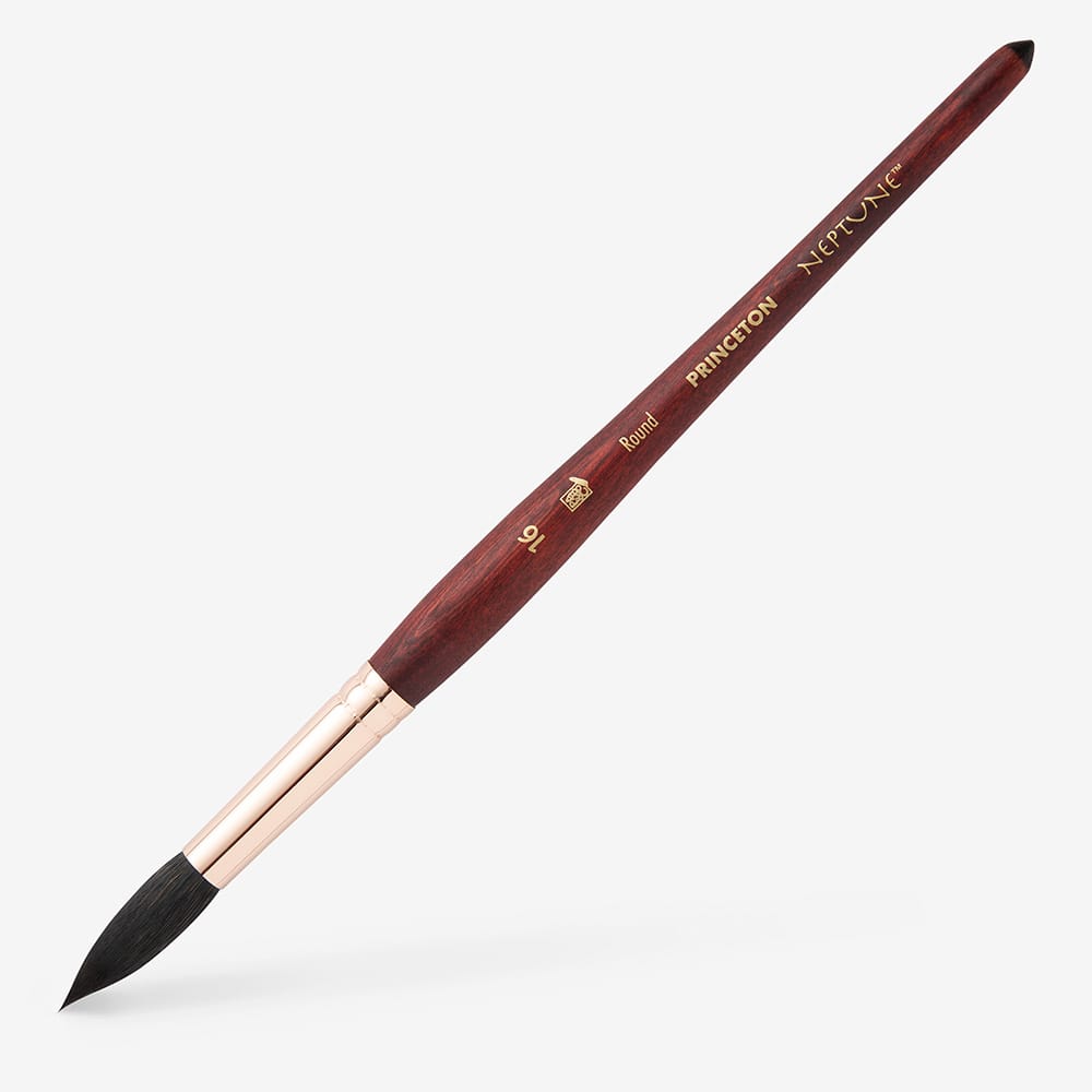 Princeton : Neptune : Synthetic Squirrel : Watercolour Brush : Series 4750 : Short Handle : Round