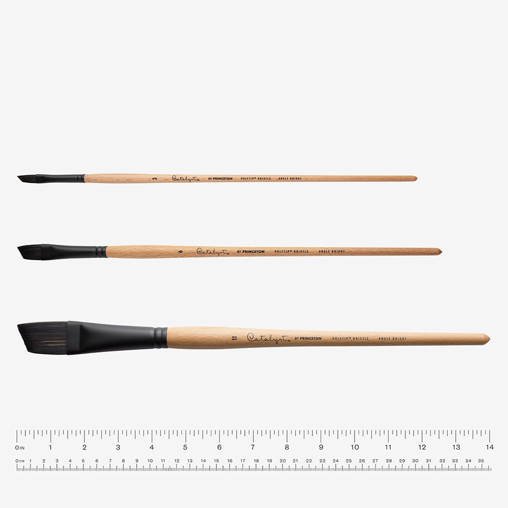 Princeton : Catalyst Polytip Bristle Brush : Angled Bright