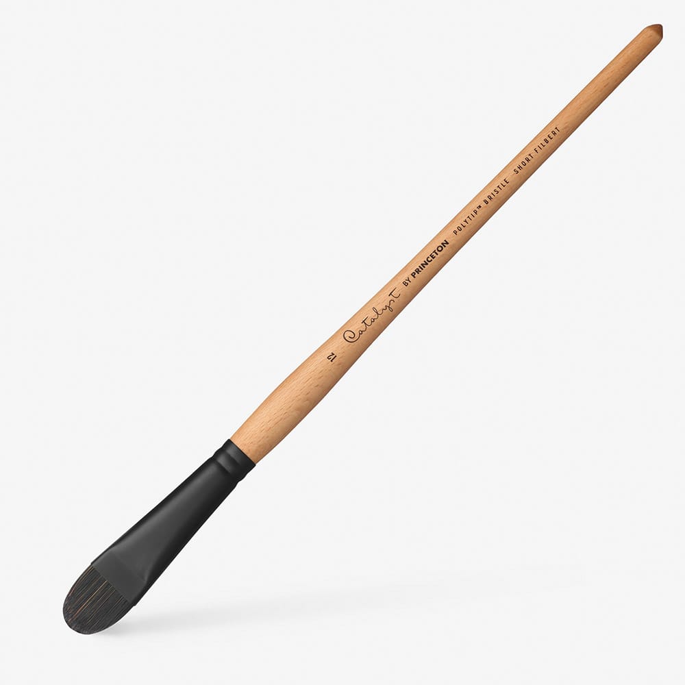 Princeton : Catalyst Polytip Bristle Brush : Short Filbert