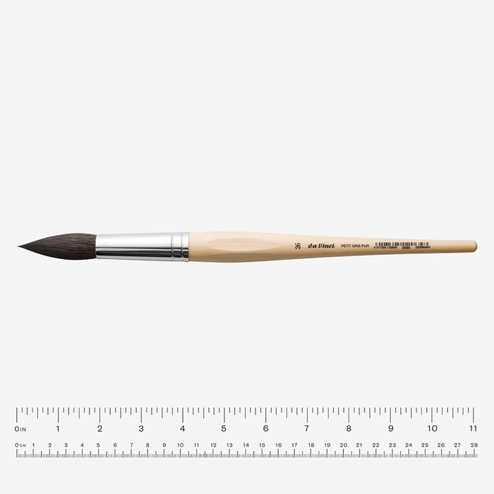 Da Vinci : Petit Gris Pur : Watercolour Brush : Series 5590 : Round : Size 26
