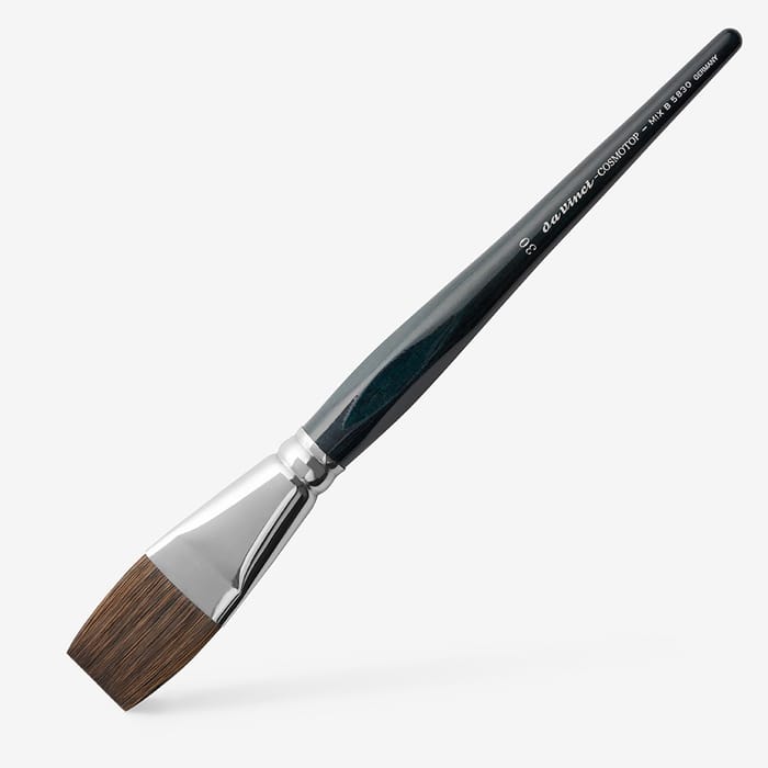 Da Vinci : Cosmotop- Mix B : Natural / Synthetic Mix : Series 5830 : Flat: Size 30