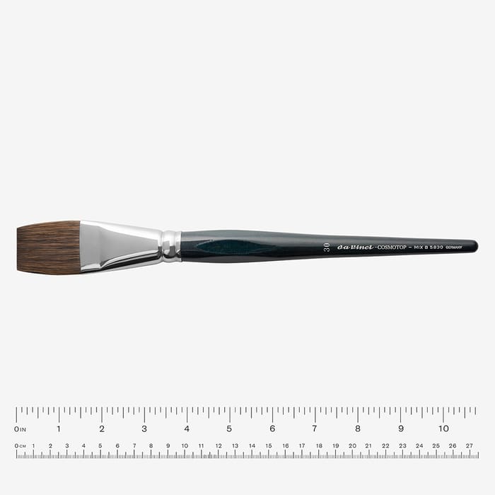 Da Vinci : Cosmotop- Mix B : Natural / Synthetic Mix : Series 5830 : Flat: Size 30