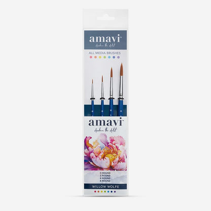 Willow Wolfe : Amavi Mixed Media Brush Set : Basic Strokes