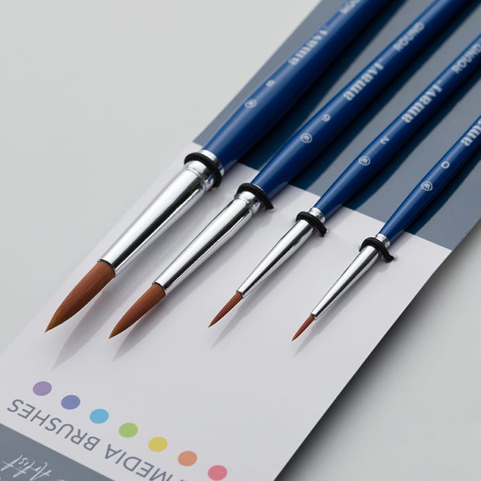 Willow Wolfe : Amavi Mixed Media Brush Set : Basic Strokes