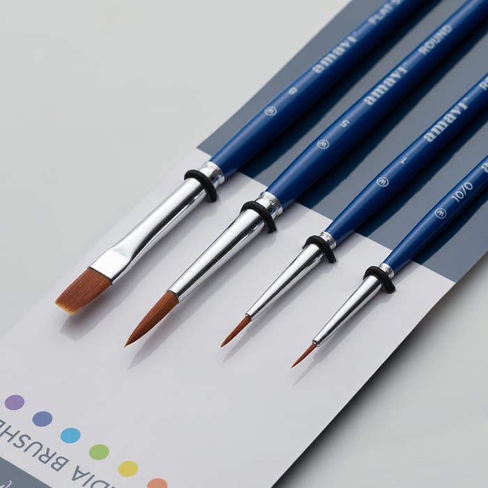 Willow Wolfe : Amavi Mixed Media Brush Set : Essential Shapes