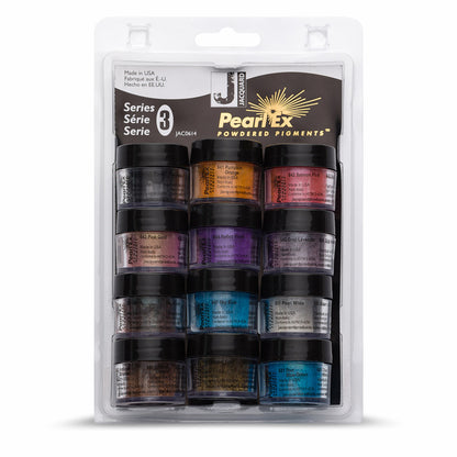 Jacquard : Pearl Ex : Powdered Pigment : .11oz : 3g : Set 3 : 12 colours