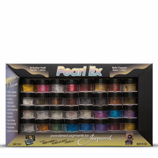 Jacquard : Pearl Ex : Powdered Pigment : .11oz : 3g : 32 Colour Set