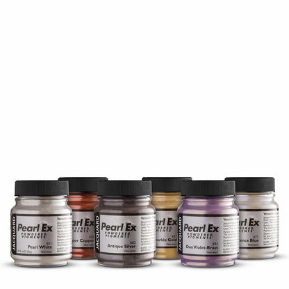 Jacquard : Pearl Ex : Powdered Pigment : .5oz : 14g : Colour Sampler : Set of 6
