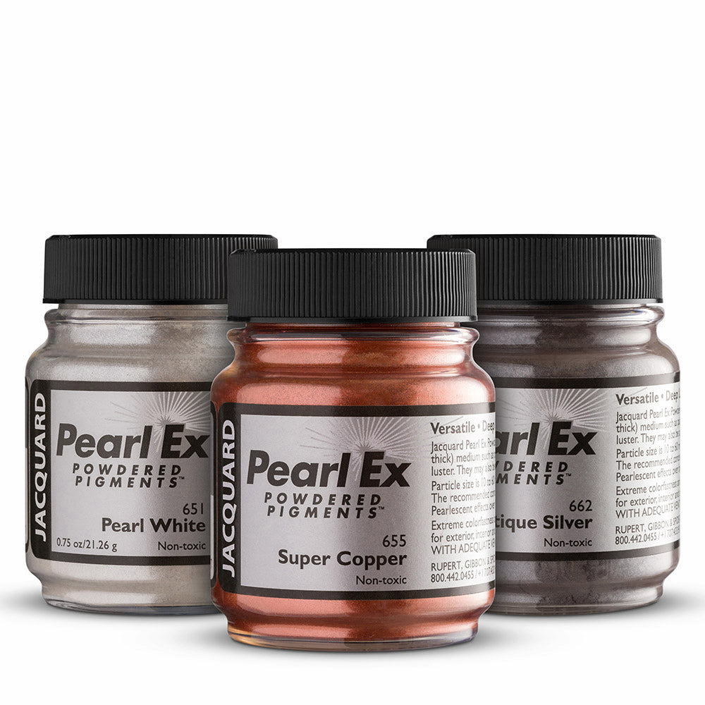 Jacquard : Pearl Ex : Powdered Pigment : .5oz : 14g : Colour Sampler : Set of 6