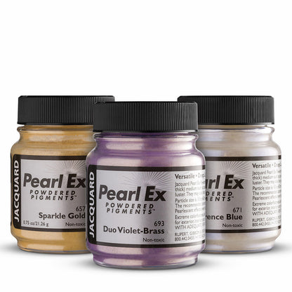 Jacquard : Pearl Ex : Powdered Pigment : .5oz : 14g : Colour Sampler : Set of 6