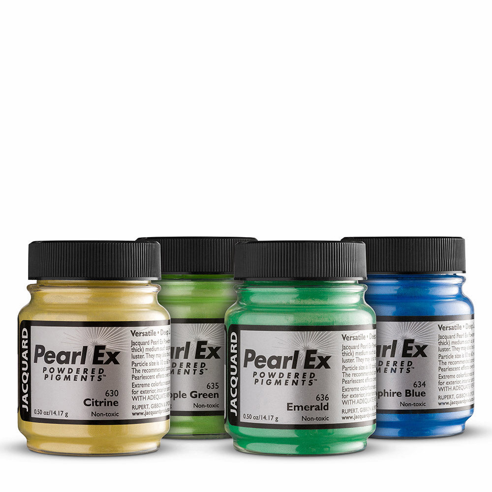 Jacquard : Pearl Ex : Powdered Pigment : .5oz : 14g : Colour Sampler : Set of 8