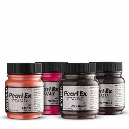 Jacquard : Pearl Ex : Powdered Pigment : .5oz : 14g : Colour Sampler : Set of 8