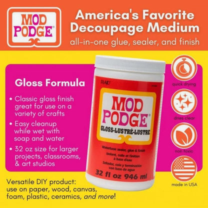Plaid : Mod Podge : 32oz : 946ml : Gloss