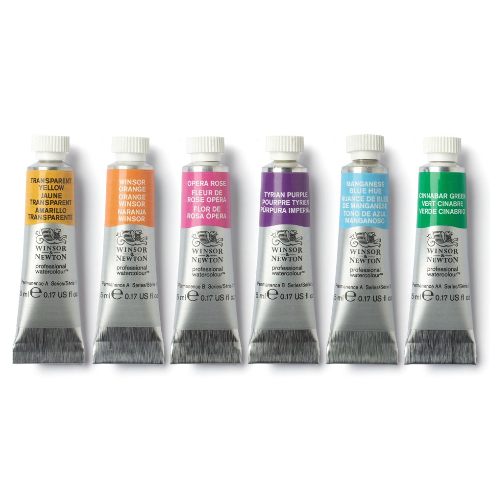 Winsor & Newton : Professional Watercolour : 5ml : Vibrant : Set of 6