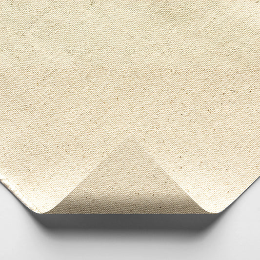 Medium Cotton Duck Canvas : 390gsm (12oz) : Unprimed : 183cm Wide (Apx.72in) : Per Metre : Sent folded