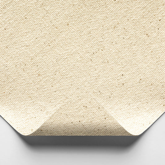 Medium Cotton Duck Canvas : 390gsm (12oz) : Unprimed : 183cm Wide : 5m : Sent Folded (Apx.72x197in)